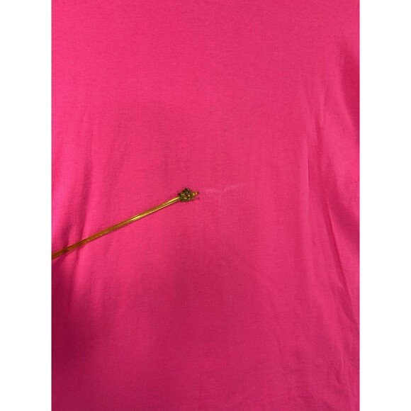 Vintage Mickey & Co. Embroidered Mickey Mouse Pink T-Shirt Size XL Made In USA - Picture 7 of 10